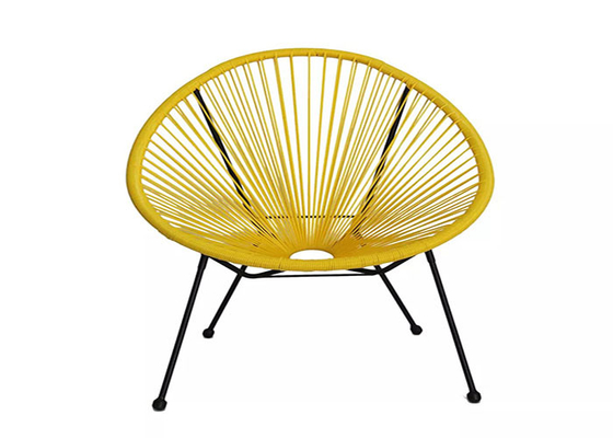 Stahl Weidenseil Rattan Acapulco Chair Outdoor Patio Gartentisch und Stuhl-Set